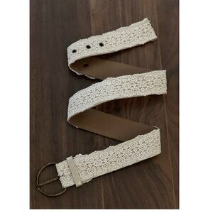 *NEW* Women's Lace Sparkle Country/Western Belt {Black} Size 7 Womens